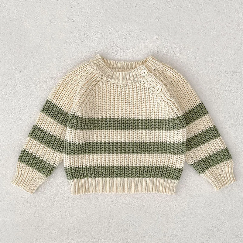 2026 ربيع جديد 0-3Yrs طفل رضيع فتاة الفتيان الملابس مجموعة طويلة الأكمام بلوفر مغزول سترة + PP السراويل الأطفال الملابس دعوى #5