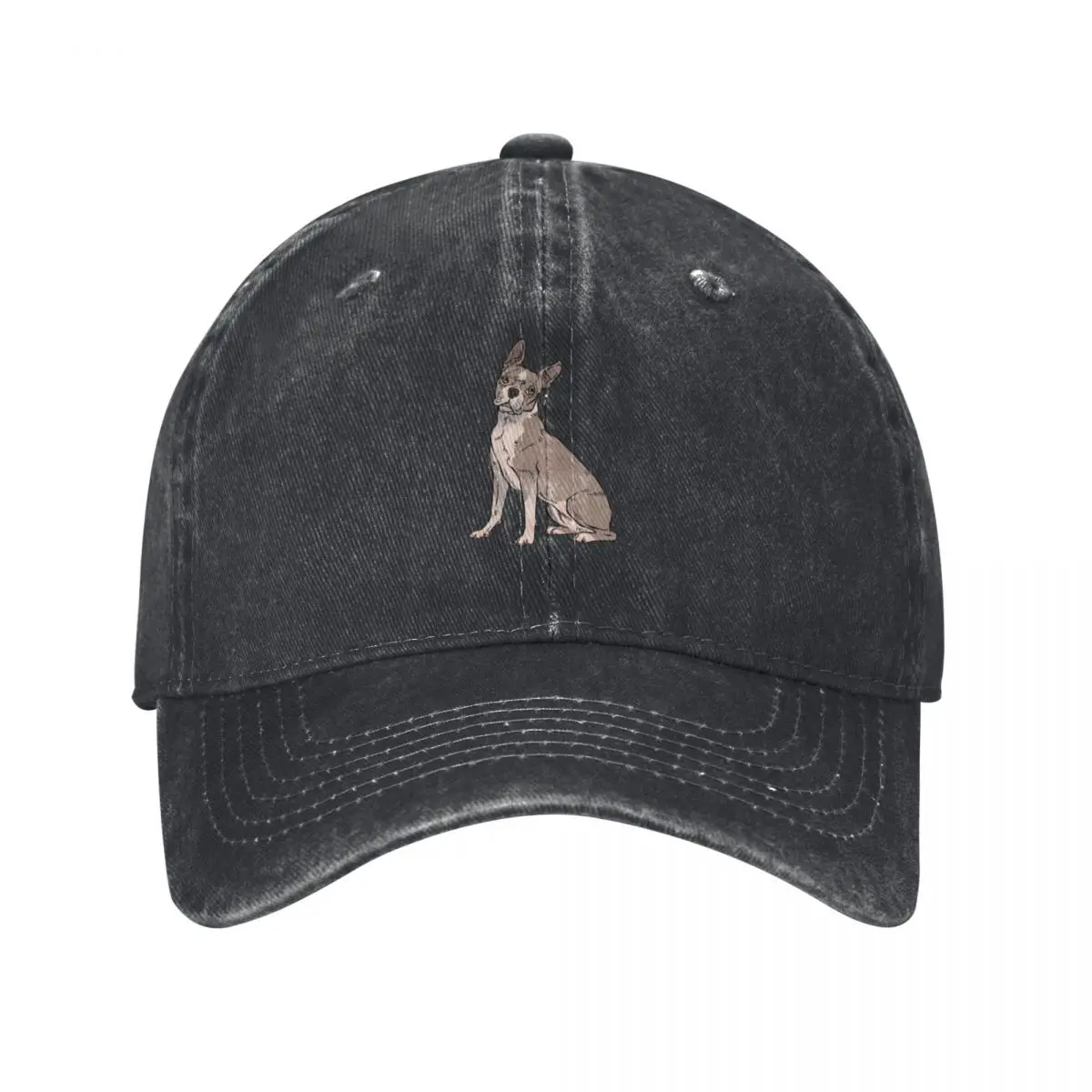 Lilac Boston terrier sitting Baseball Cap Dropshipping Rugby birthday Military Tactical Cap For Women Men's