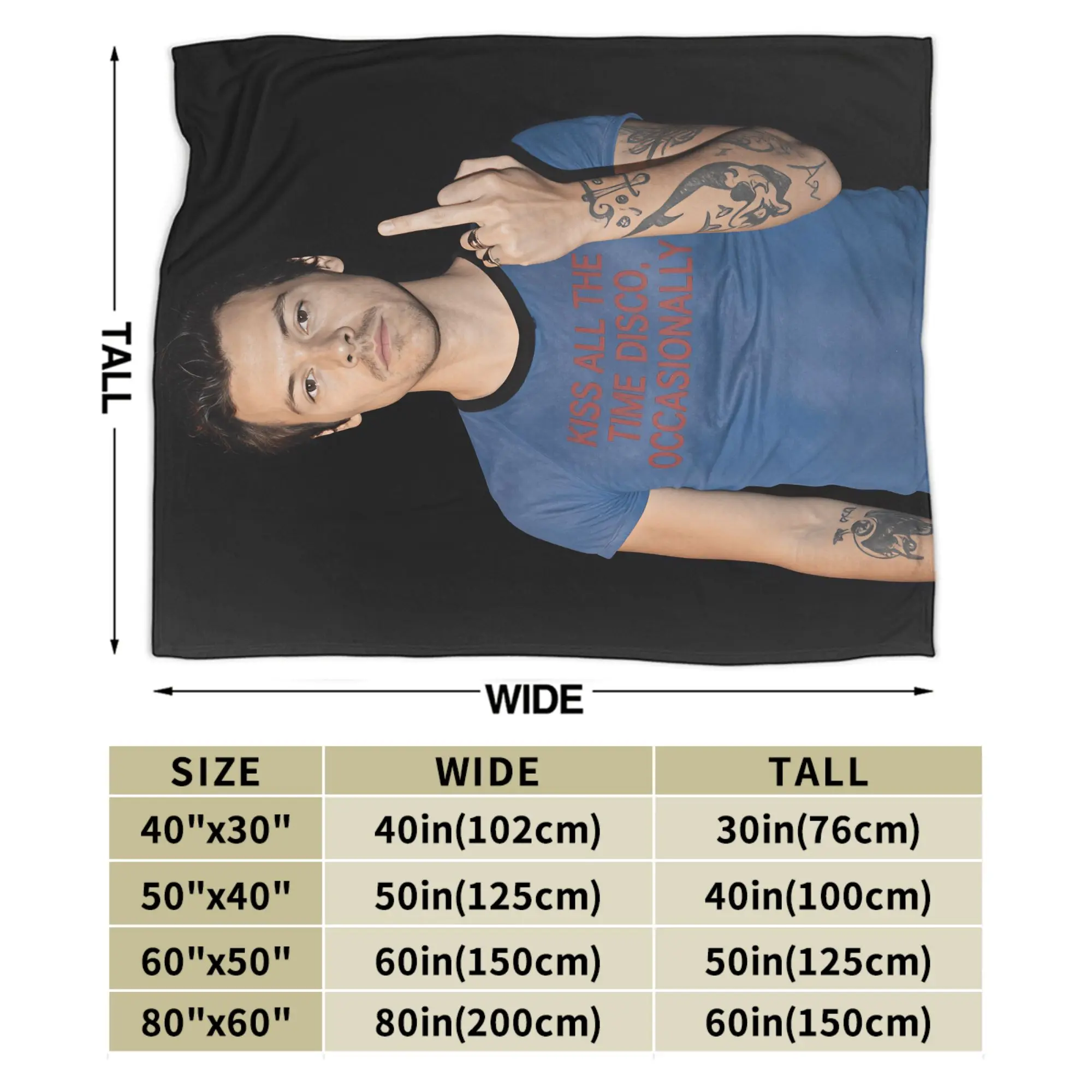 Singer H-Harrys S-Styles Kiss Al the Time Soft Comfy Blankets  Novelty Camping Throw Blanket Home Decor Sofa Bed Cover