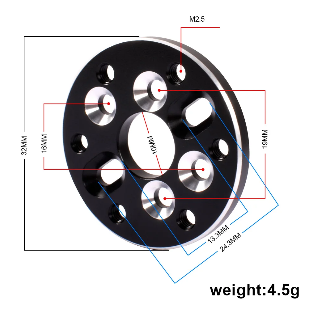 9IMOD Motor Adapter Metalen Motor Mount Houder Voor 380/28 Serie Motoren om Upgrade naar 540/3650 Motoren 1/10 RC Auto Accessoires