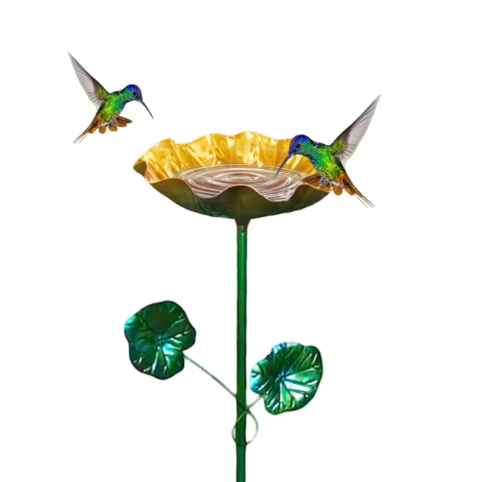 Bird Bath For Outside Vintage Iron Flower Decoration Garden Bird Bath For Feeding Home Garden Backyard Courtyard Landscaping