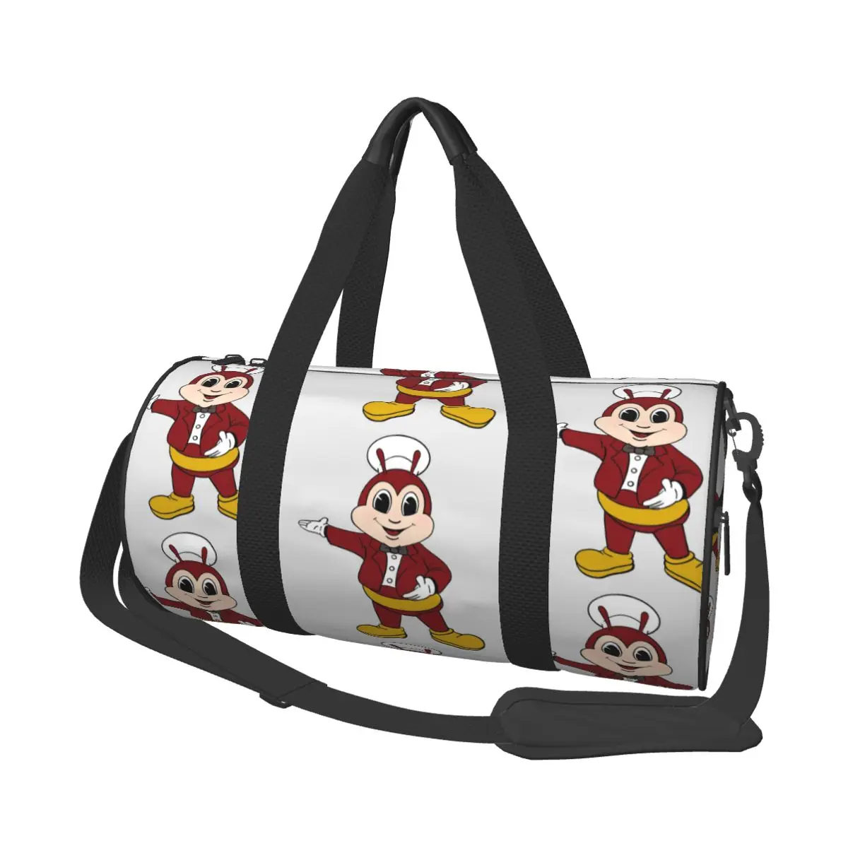 

JOLLIBEE WELCOME CUTE MASCOT FILIPINO Large Duffle Gym Bag Waterproof Duffle Travel Bags Handbags Fitness bag