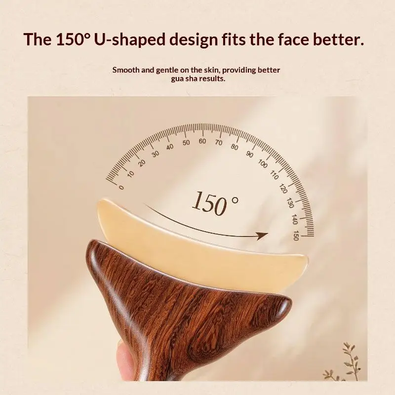 Sandalwood Facial Massage Tools Scraping Board Acupoint Neck Face Massager Facial Lifting Wrinkle Remover Beauty Skin Care Tool