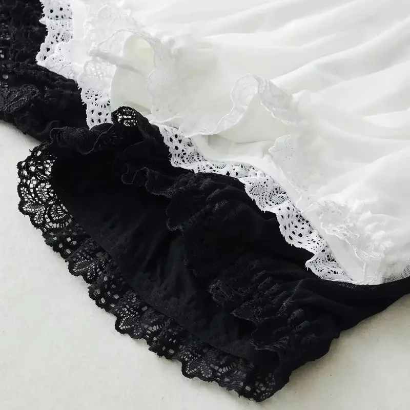 Harajuku لوليتا loween الدانتيل تقليم المحملة ربع السراويل Se السراويل قاعدة طبقة الشرير القوطية كوس اليقطين السراويل ort orts