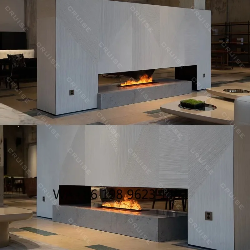 Insert LED Light Remote Control 3D Steam Atomizing Fireplace RGB Multicolor Flame Home Hotel Wedding Indoor Atmosphere Decor - view 4