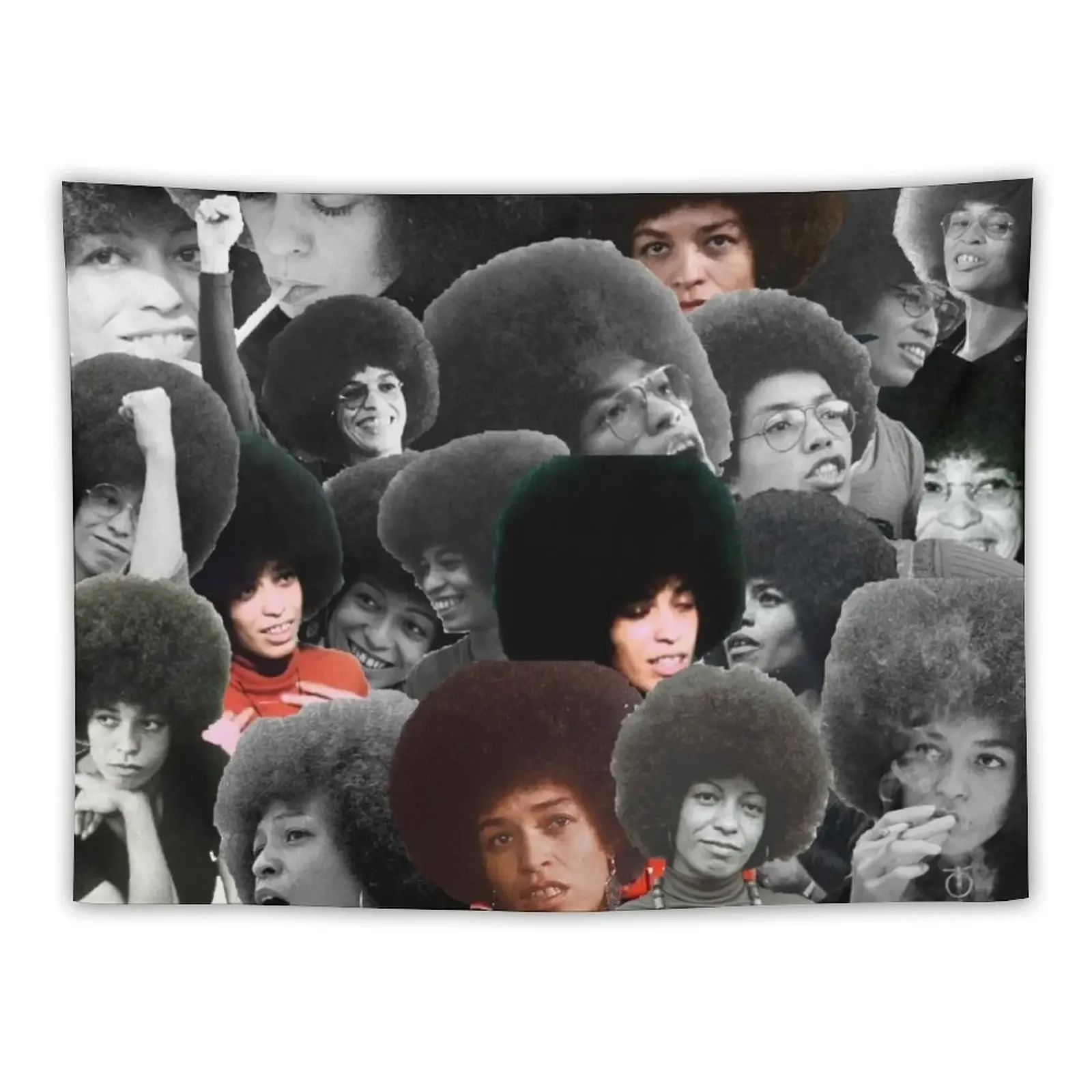 Angela Davis Collage Tapestry Bedroom Organization And Decoration Decoration Bedroom Wall Hangings Decoration Tapestry