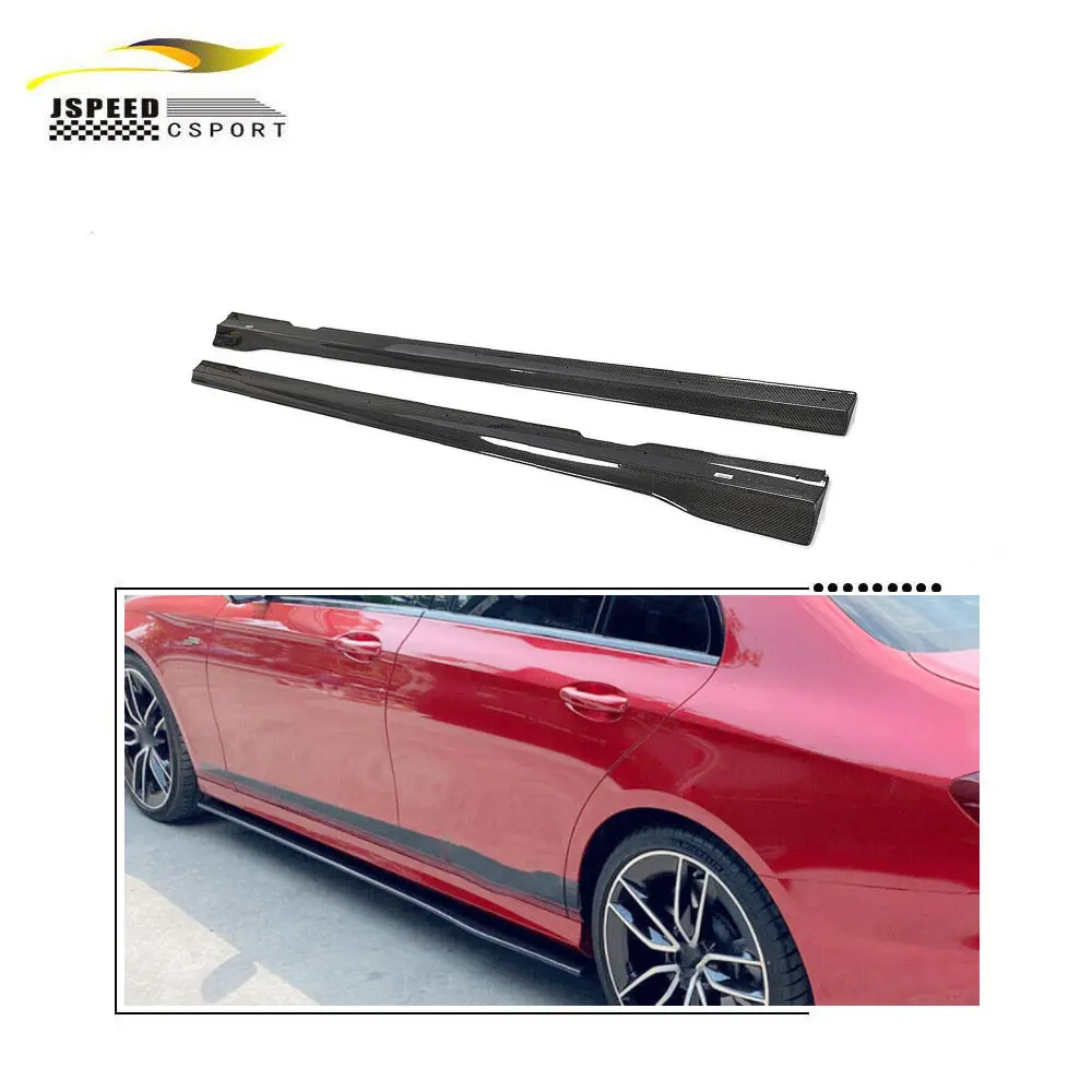 

Подходит для Mercedes-Benz E-Class W213 E43 E63 AMG 2019, боковые полосы из углеродного волокна.