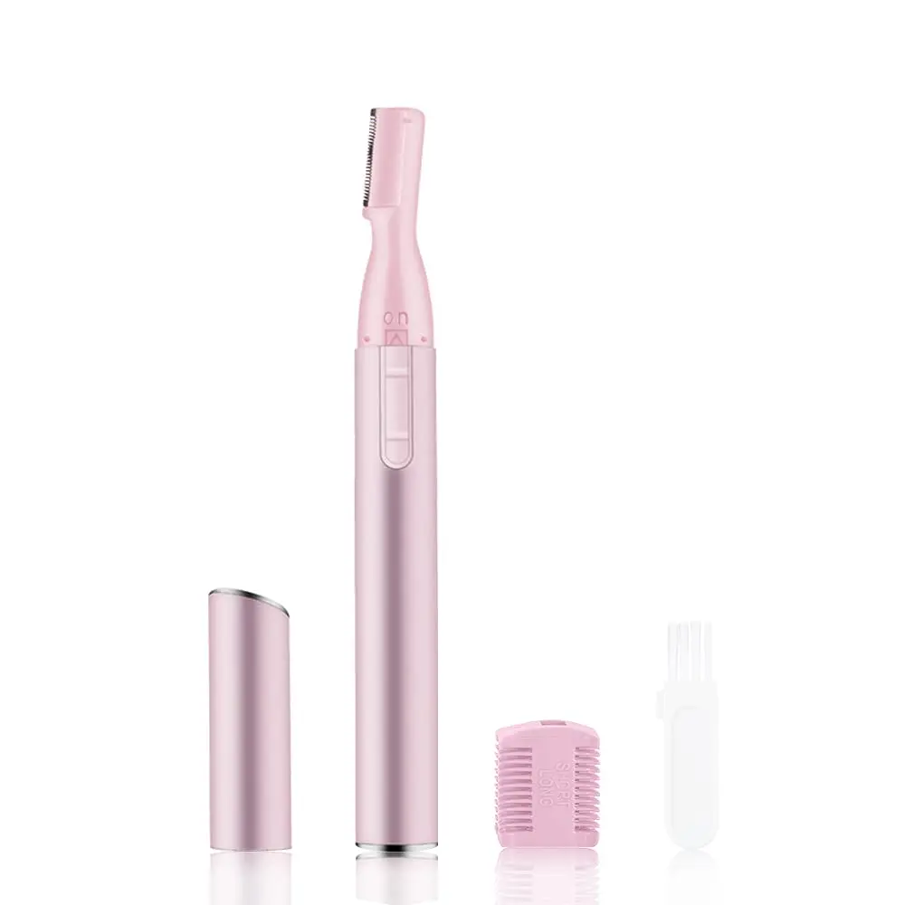 Electric Face Eyebrow Scissors Hair Trimmer Mini Portable Women Body Shaver Remover With Comb for Nose Chin Bikini-line Epilator