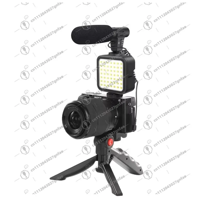 New Handheld Microphone Mobile Live Kit Light Emitting Diode Lighting Noise Cancellation Lightweight Instructional Video