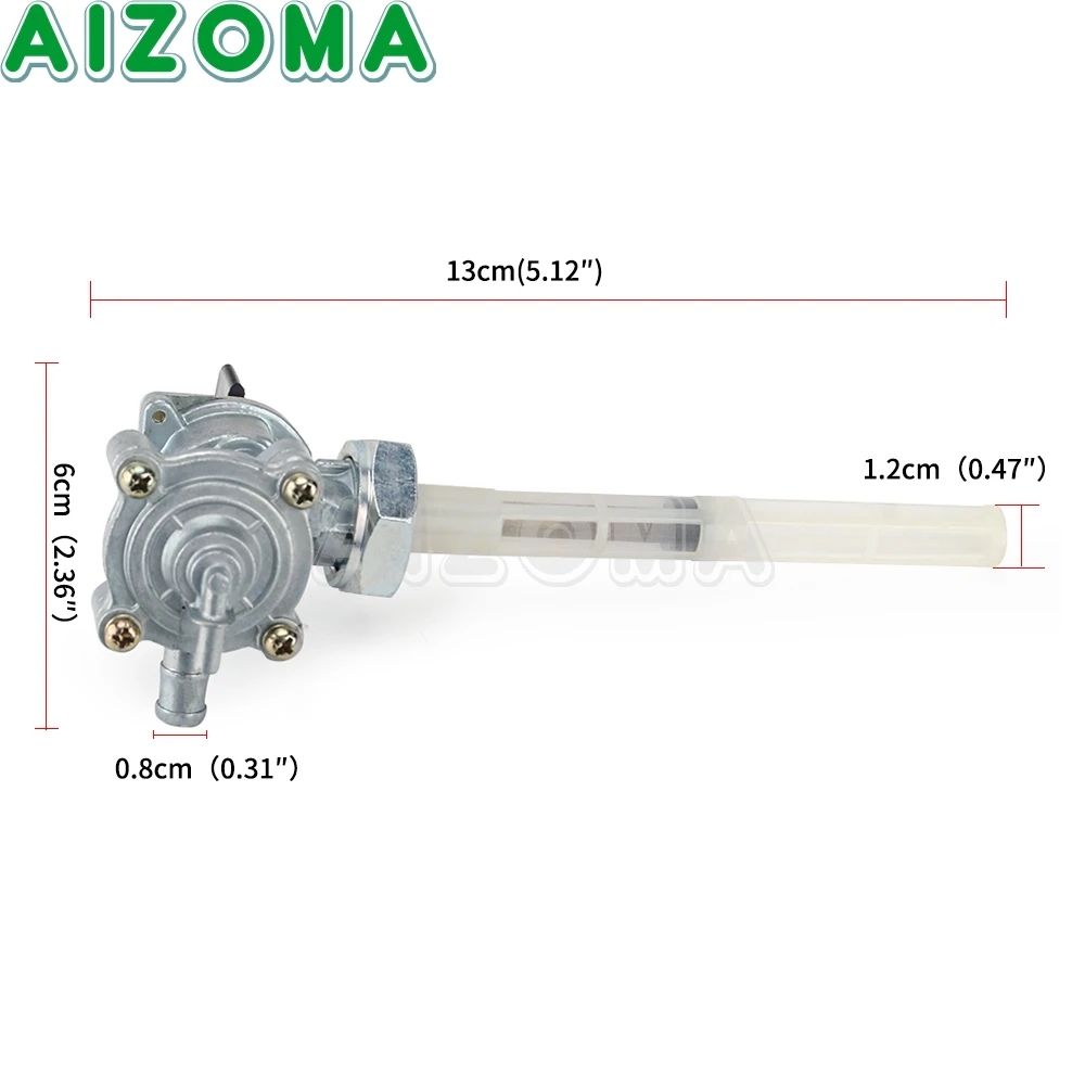 สำหรับ Honda VTX 1300 VTX1300C VTX1300T VTX1300R VTX1300S การใช้แก๊สวาล์วสูญญากาศ Petcock Tap 16950-MEM-674สำหรับ Honda VTX1300