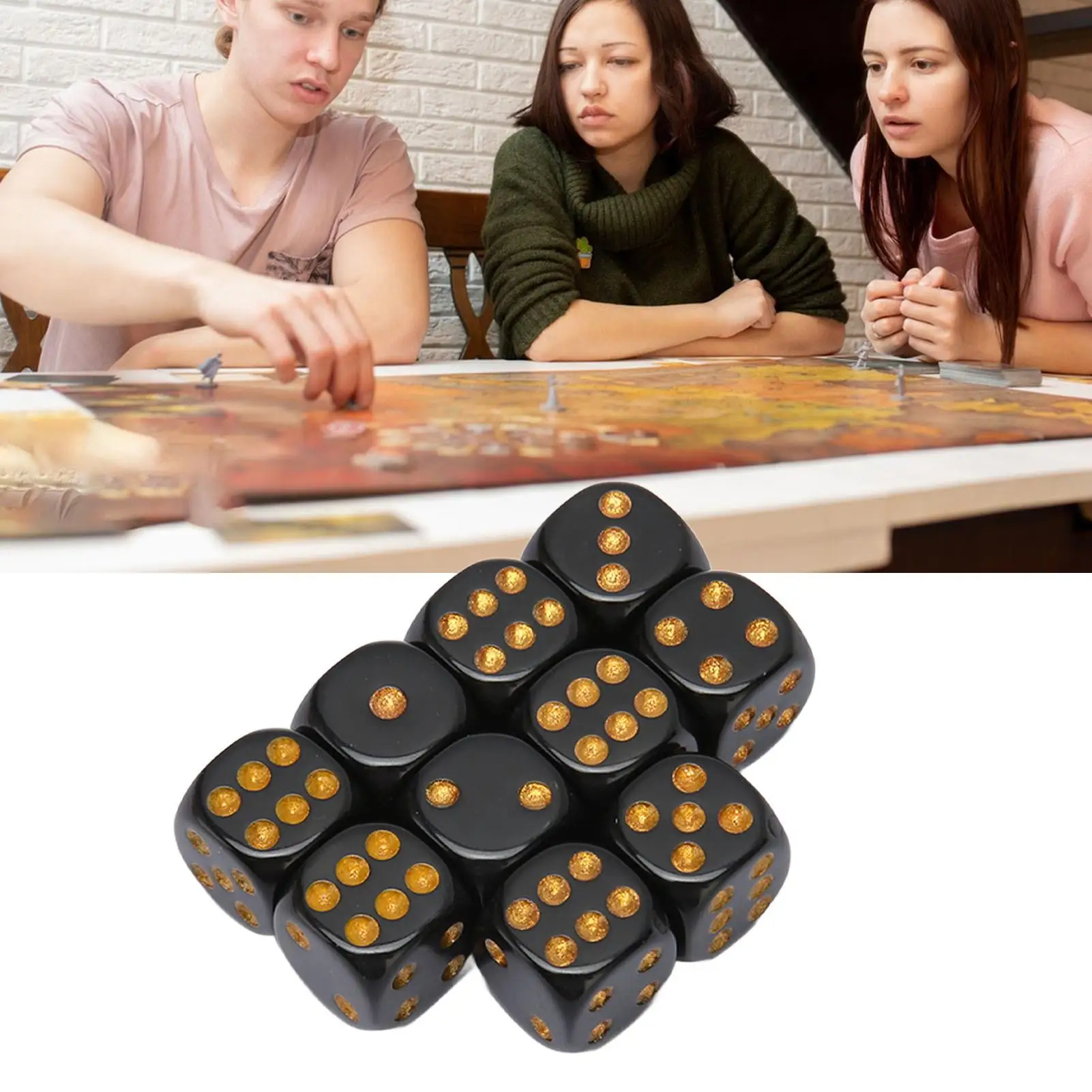 6 Sided Dice for Board Games - Lightweight & Durable Craftsmanship, Perfect for christmas Gift & Versatile Use