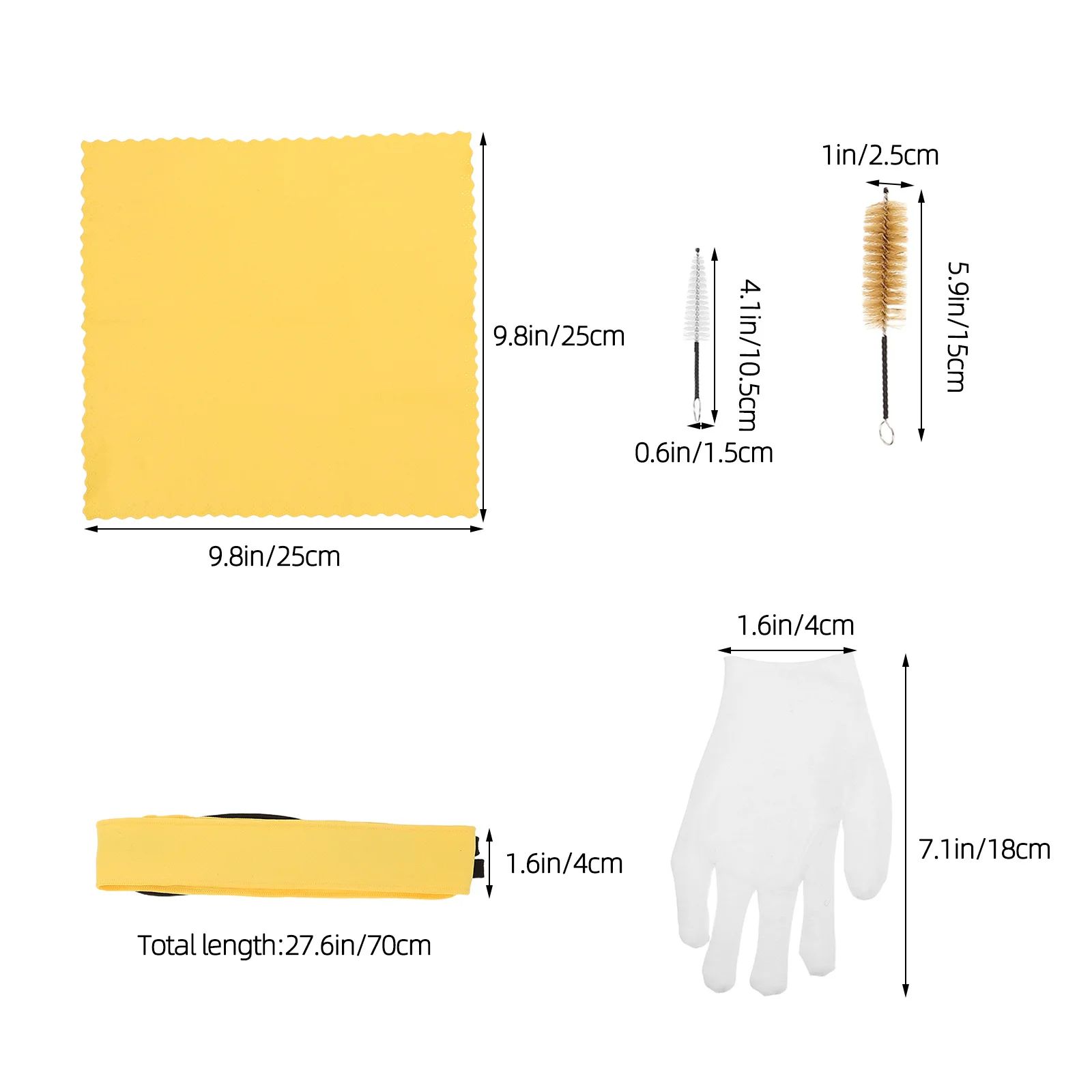 1 مجموعة أدوات تنظيف آلات النفخ الخشبية الساكسفون البوق الناي الكلارينيت صيانة المعبرة فرشاة تنظيف الملابس مسحة