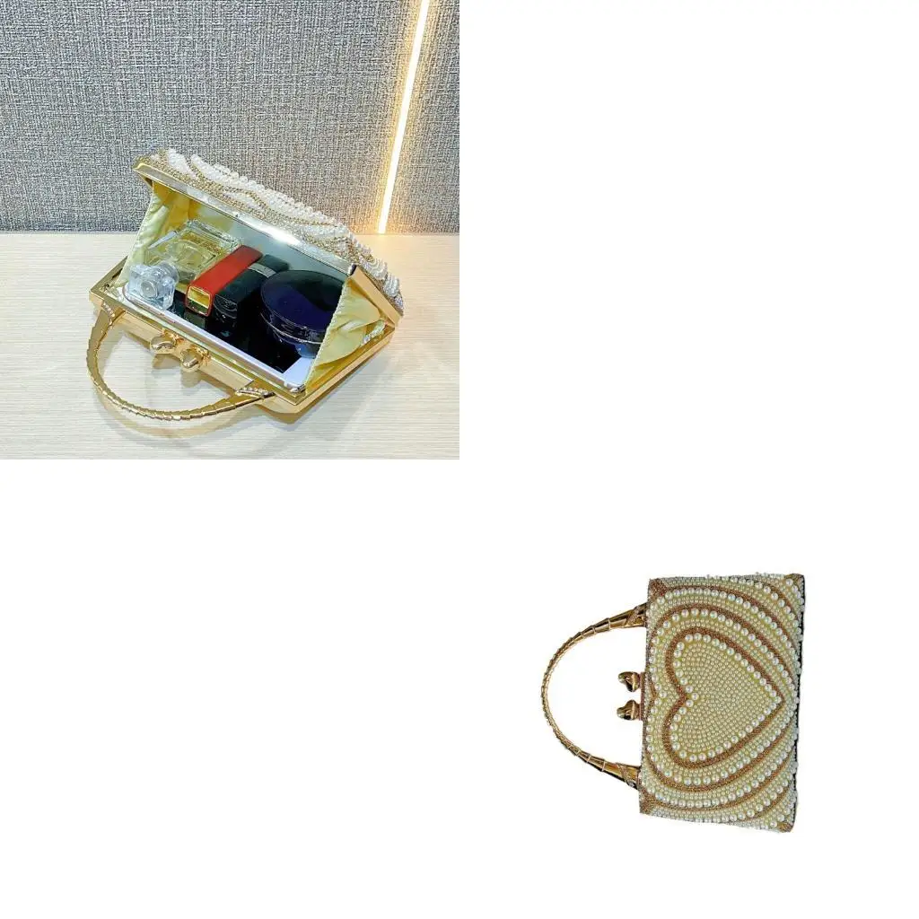 

D46D Women Evening Bag Elegant Handbag Crossbody Bag Rhinestones Shoulder Bag