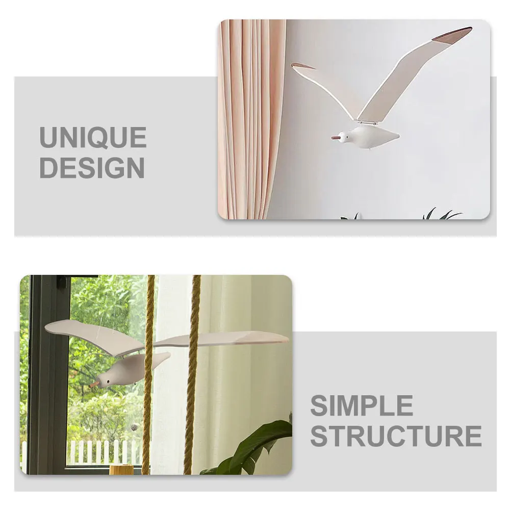 

Wood Bird Hanging Ornament For Bedroom Nursery Room Wall Decor Room Pendant Adorable Decorative Bird Shape Fly