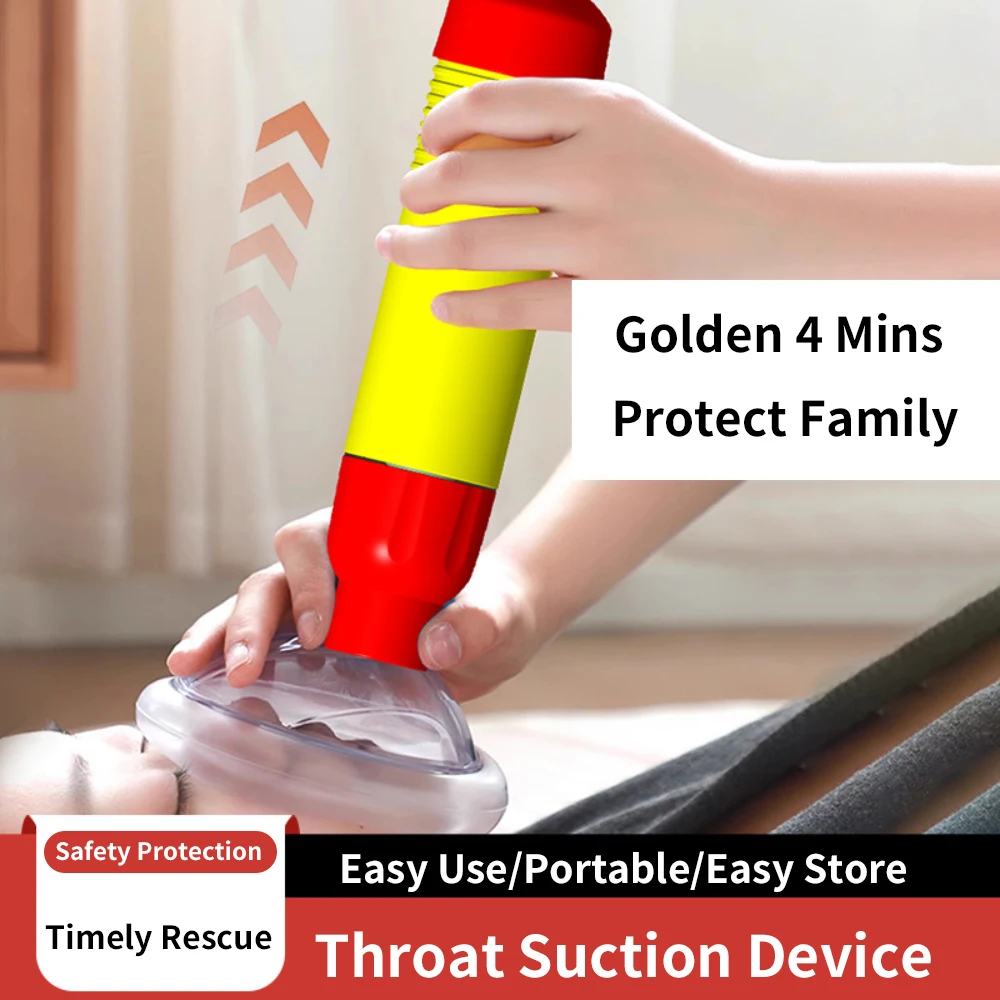 

New Upgrade Portable Anti Choking Device Choking Emergency Life Saving Suction Vac Anti Choke Device First Aid Kit for Kid Adult