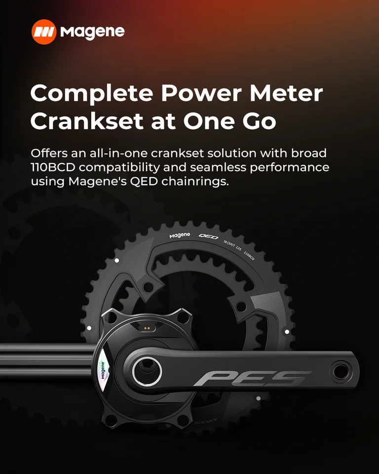 Magene Crankset PES P515 Power Meter 110 BCD 4 Bolt 24mm Steel