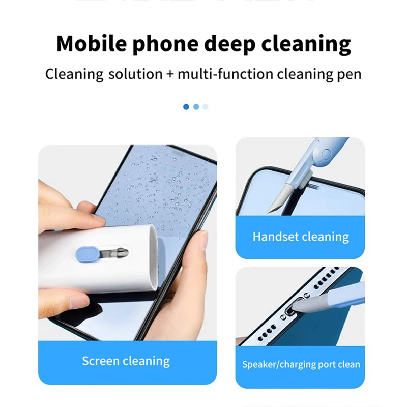 7 In 1 Computer Keyboard Cleaner Keycap Puller Set Multifunctional Cleaning Kit For  Bluetooth Headset Cleaning Tool