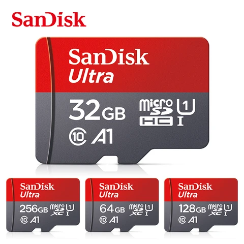 Карта памяти SD Sandisk Ultra Micro tf 128 ГБ, 32 ГБ, 64 ГБ, 256 ГБ, карта памяти Mini SD/TF Flash Card, карта памяти miniSD 32/64/128 ГБ для телефона топ 10 модчип wii - №3