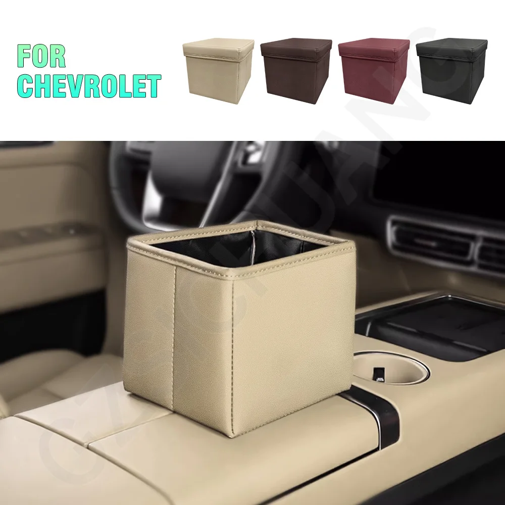 

Car Trash Can Car Storage Garbage Bin For Chevrolet Monza SK8 RS Bolt EV EUV TrailBlazer Equinox 2023 2024 Interior Accessories