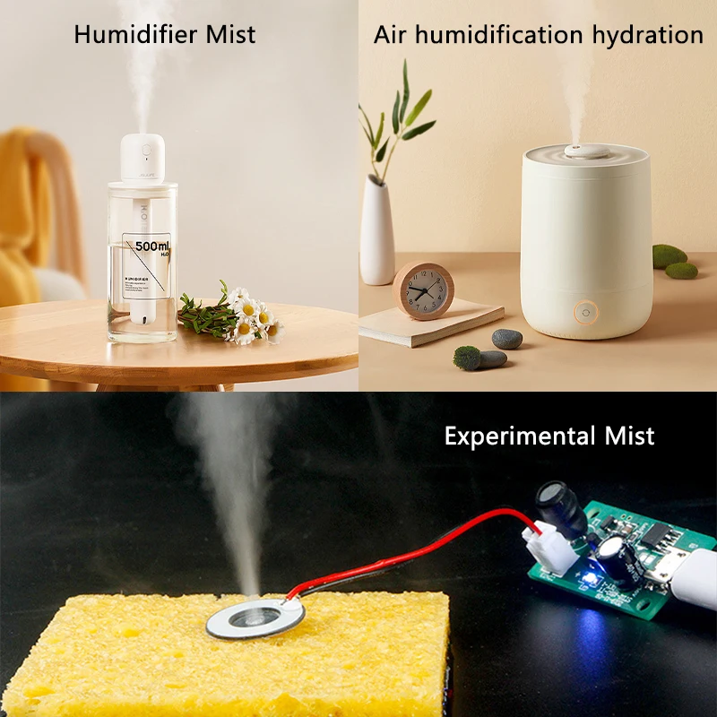 20mm 1.5-3W Ultrasonic Mist Maker Atomizer Transducer Atomizer Film Plate Accessories Microporous Atomizing Tablet 108-110KHz