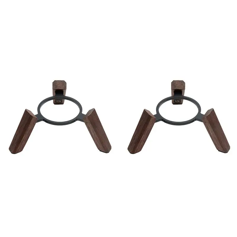 

A33T-2X Real Wood Stand For Homepod Mini Wooden Holder Tripod With Metal Frame Home Pod Mini Speaker Well
