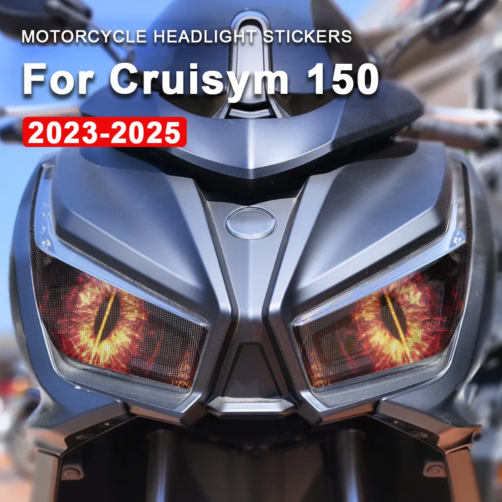 

Водонепроницаемые наклейки на фары для SYM CRUISYM150 Cruisym150 Cruisym 150 2023 2024 2025, наклейки на фары мотоцикла, аксессуары