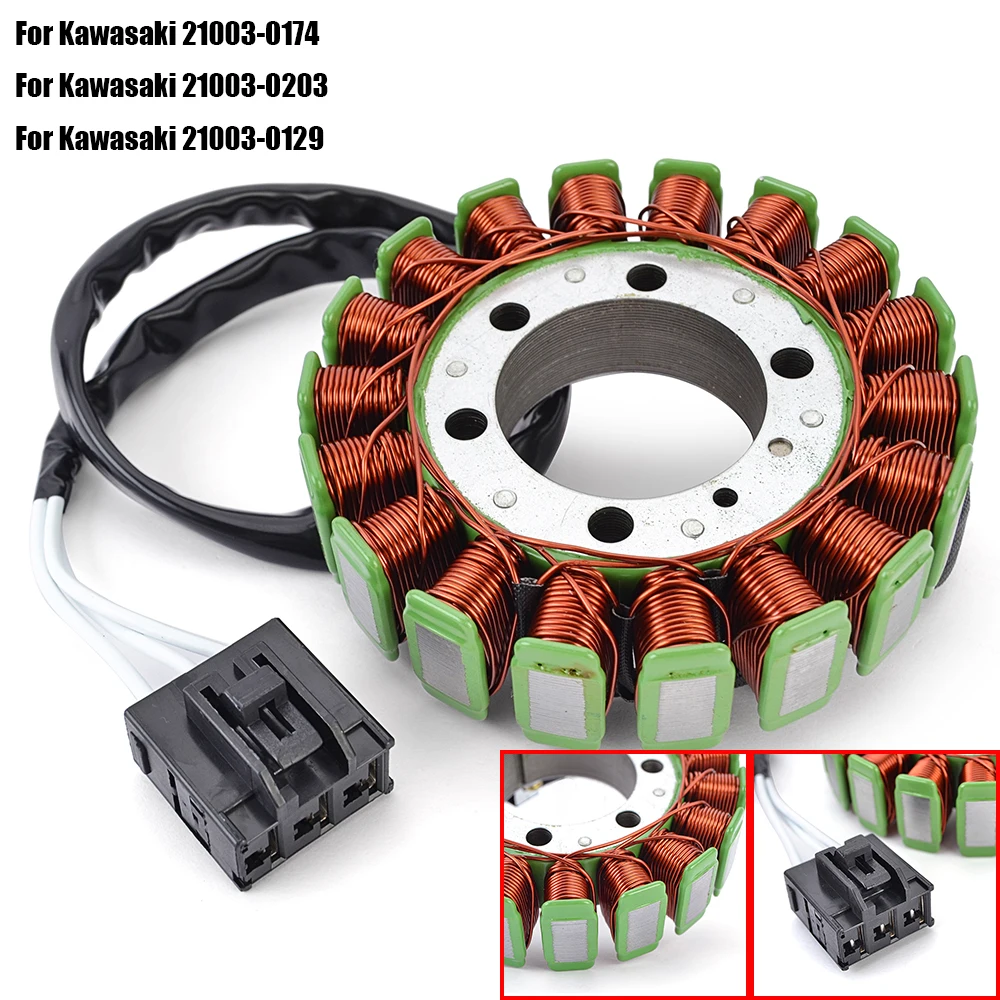 

21003-0174 21003-0203 Катушка статора для Kawasaki ZR900 Z900 ABS 2017 2018 2019 2020 2021 2022 2023