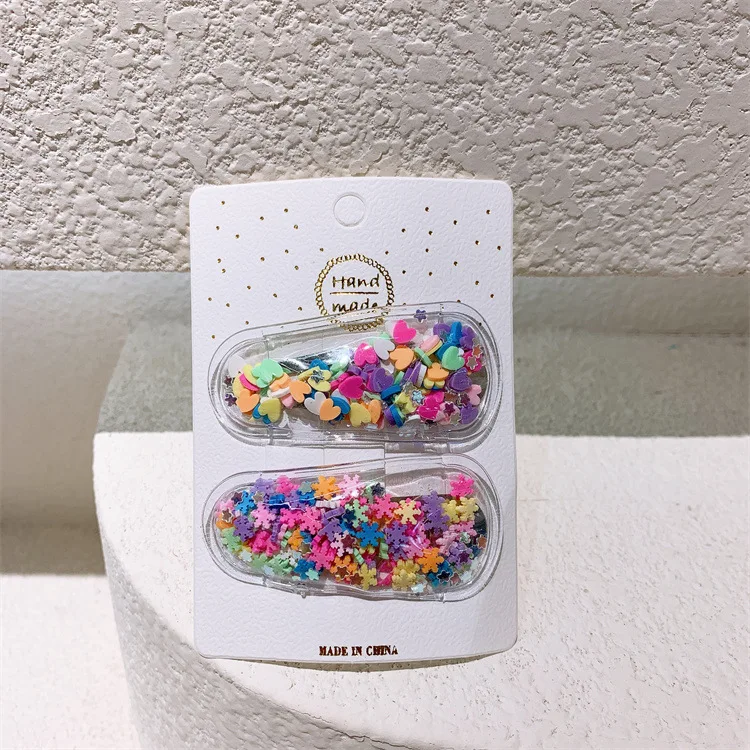 2 pezzi/set fermagli per capelli per ragazze Accessori per capelli manopole per capelli per bambini Barrettes perni per capelli colorati per bambini Accessori per capelli per bambini