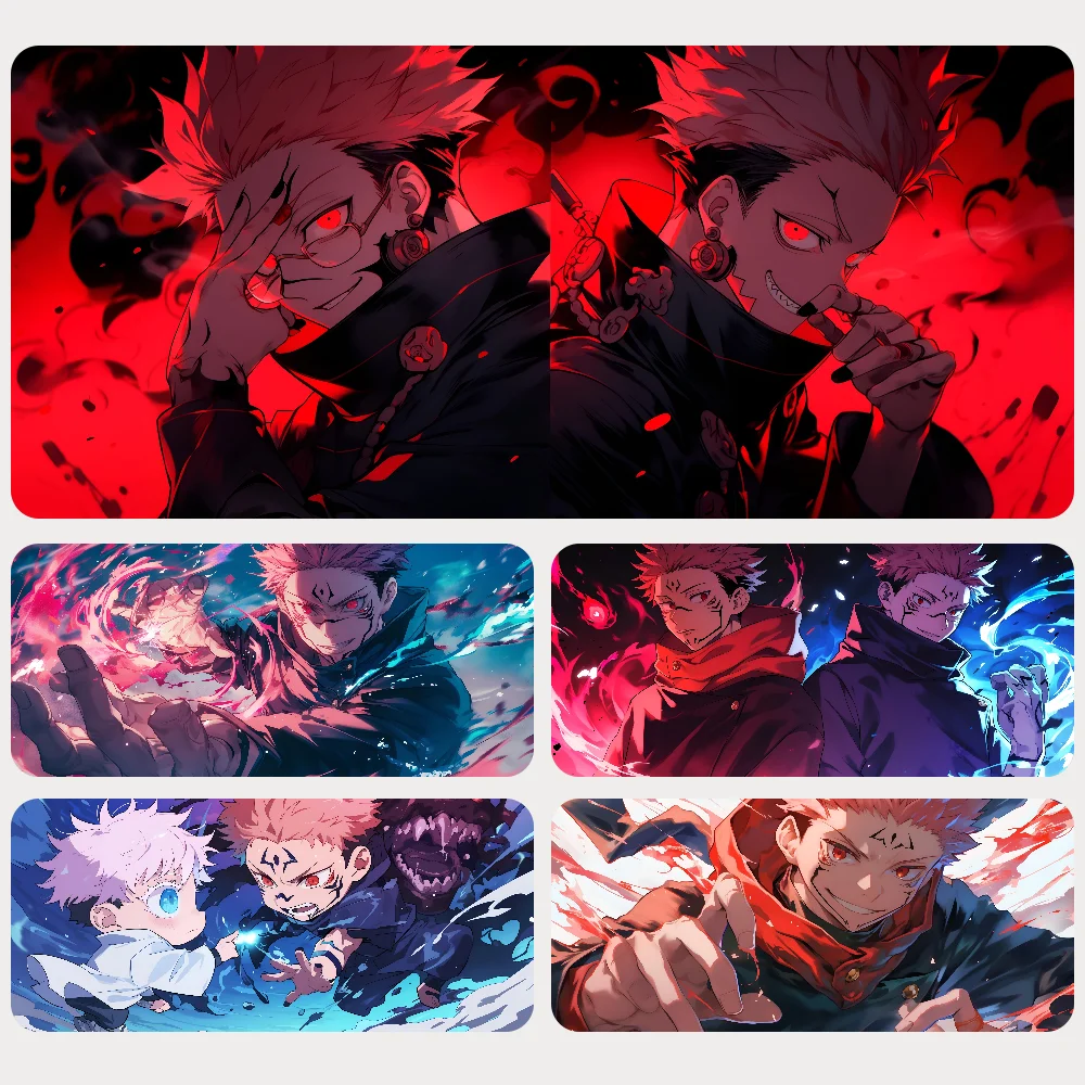 

Hot Anime Jujutsu Kaisen Large Mouse Pad Ryomen Sukuna Mousepad Mouse Mat Desk Mat With Pad Gaming Accessories Prime Gaming XXL