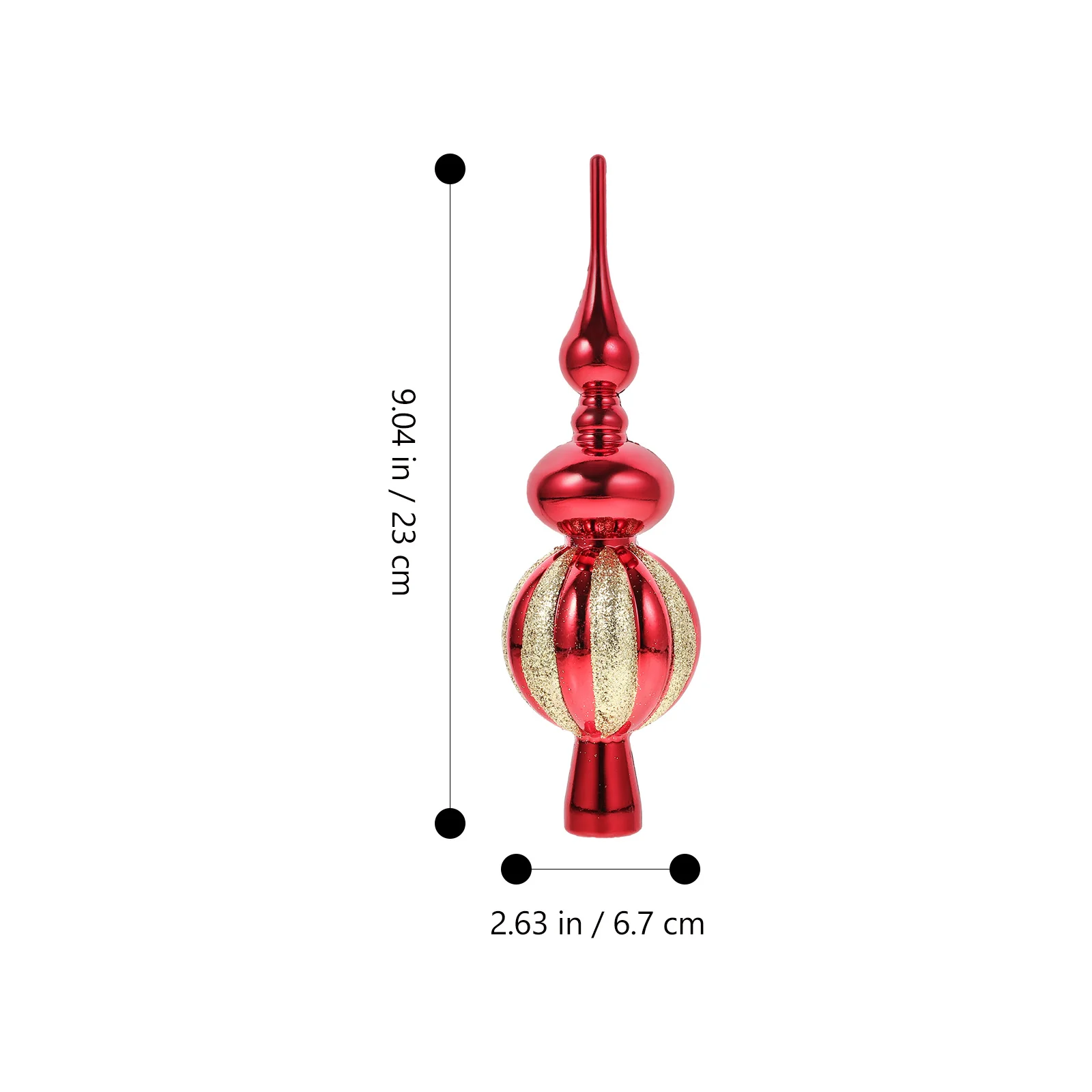 

Spherical Christmas Tree Topper Plastic Xmas Treetop Decor For Holiday Party Family Gathering Festive Decoration Party