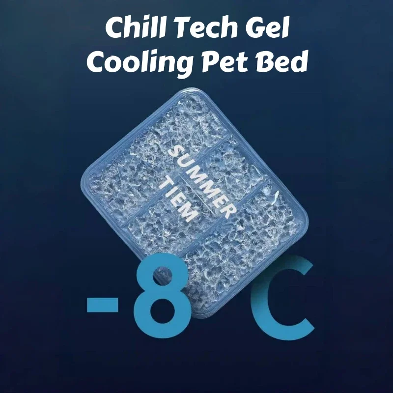 chill-tech-ゲル冷却ペットベッド-–-水を使わないアイスコアを備えた夏に備えた冷却マット、犬と猫用の屋内-屋外の熱緩和