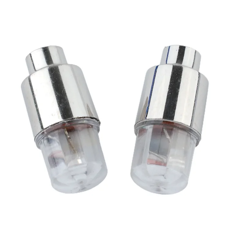 2Pcs Colorful LED Wheel Tire Valve Lights Motorcycle Car Wheel Tire Valve Caps Universal Dustproof Bicycle Valve Cover