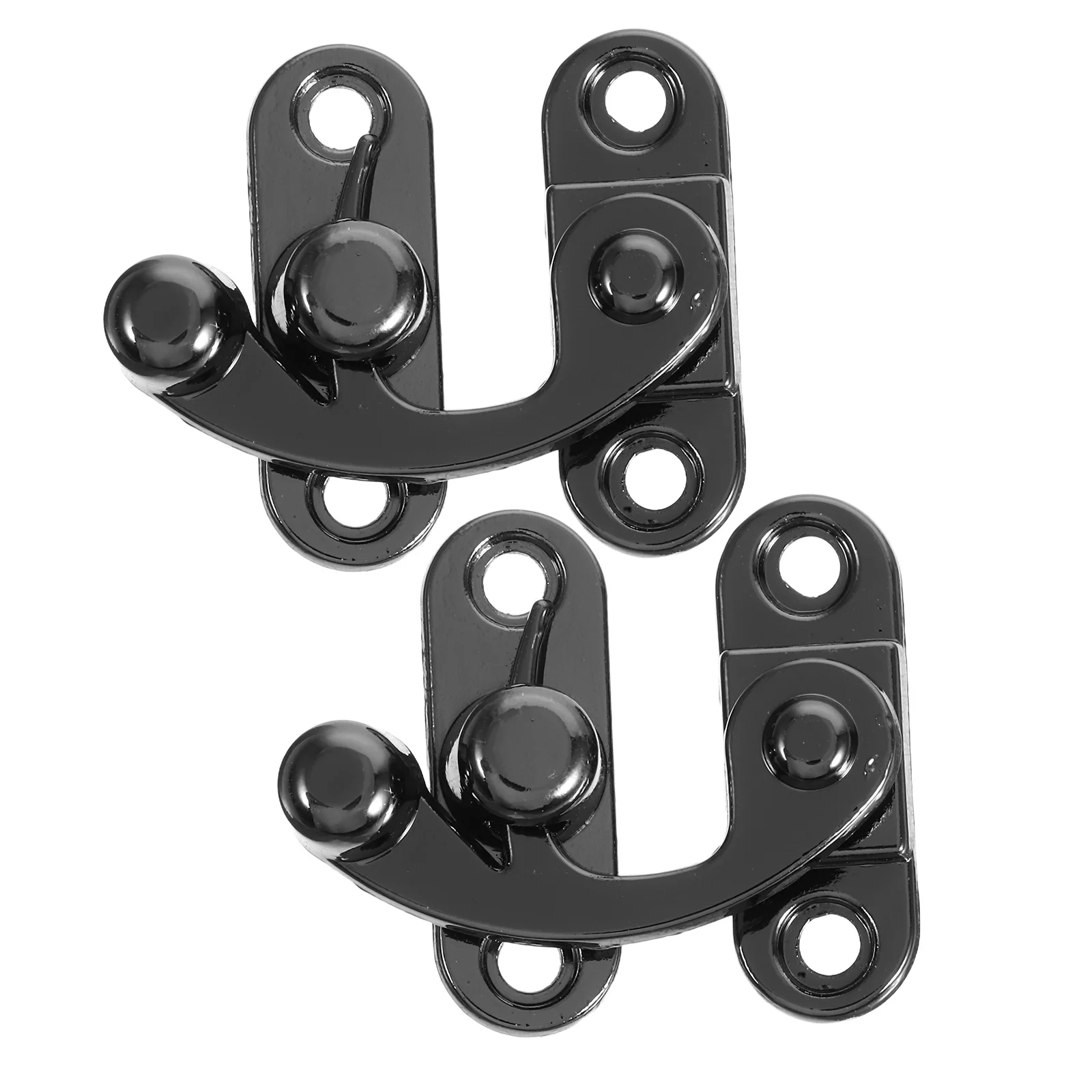 

2pcs Vintage Latch Hook Zinc Alloy Box Latch For Wood Jewelry Cabinet Storage Toggle Hasp Lock Chest Latches Hardware