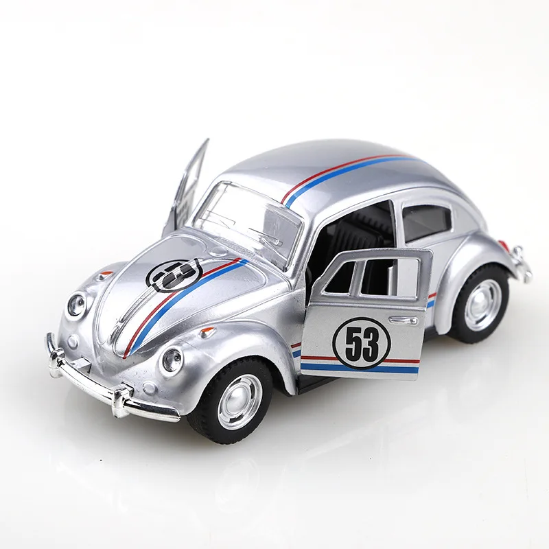 1:38 Vintage Die-Cast Racing Car Toy High-Quality Metal Alloy Manual Pull-Back Suitable for Ages 3+ Collectible Classical Car