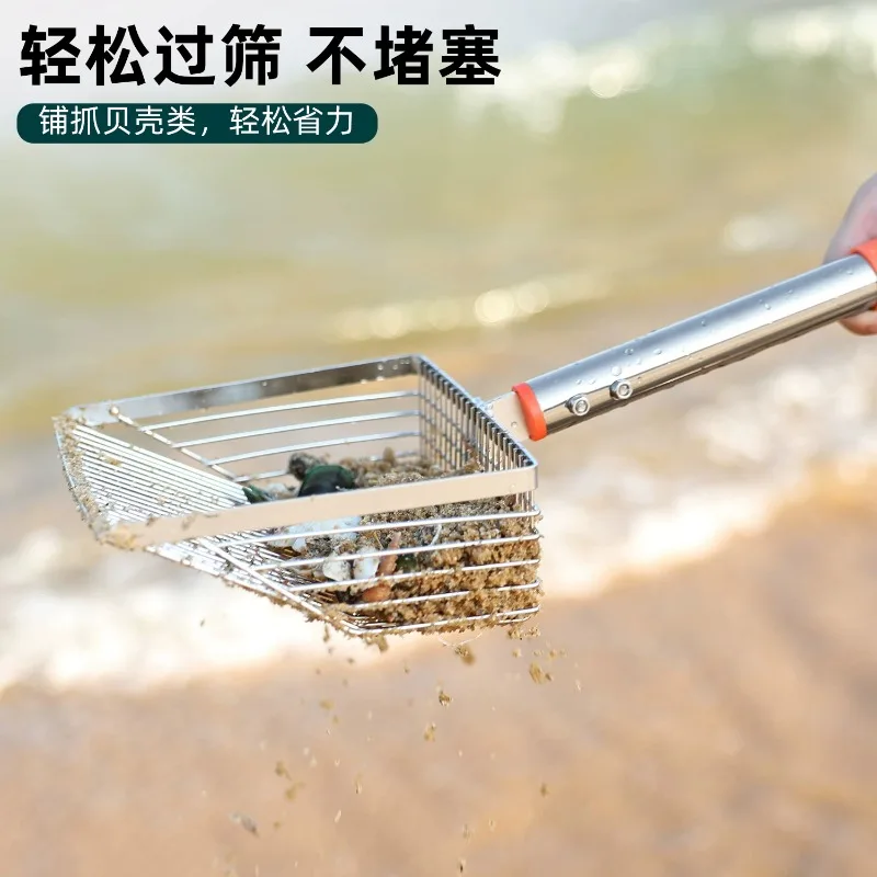 2-Pack Stainless Steel Garden Shovel Digging Trowel for soil Sand Scoop for Beach Clamming