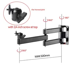 LCD-123L-PR Sterke Universele Projector Muurbeugel Full Motion 360 Draaien Tilt 30Kg Profiel Uitschuifbare Muur Afstand