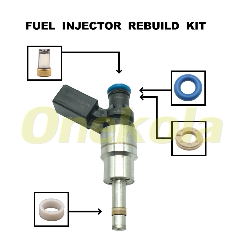 Fuel Injector Seal O-Ring Kit Seals Filters for Audi A3 A4 TT VW Passat GOLF TFSI 2.0 0261500020 06F906036A