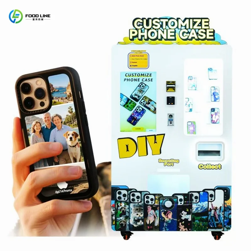 Easy Operate Unmanned Phone Case Vending Machine Custom Print Device For Train Station FL Wholesale