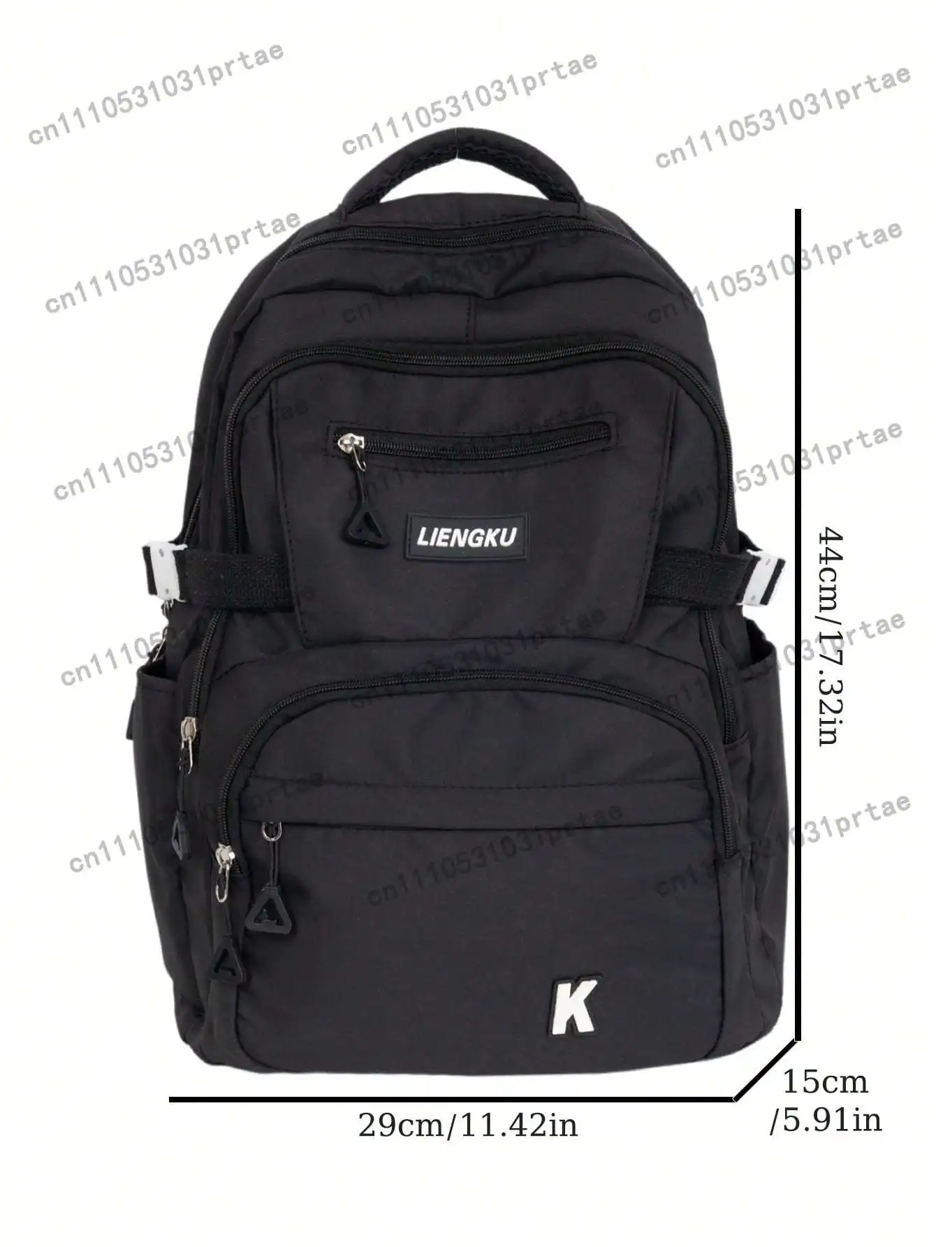 1pc Back To School Classic Basic Backpack With Laptop Compartment And Adjustable Shoulder Straps, Spacious Design With Multiple