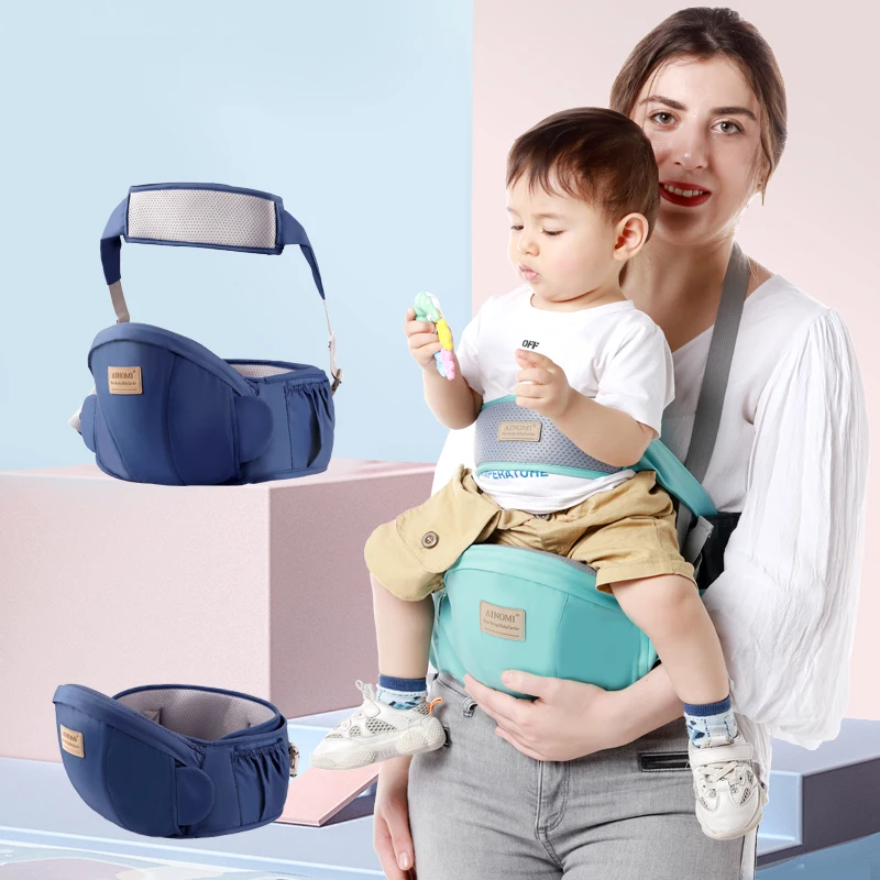 Baby Carrier New Born Slings Infant Backpack Ergonomics Hipseat Waist Stool Seat Kangaroo 4 in 1 Portable 0-3 Years for Travel