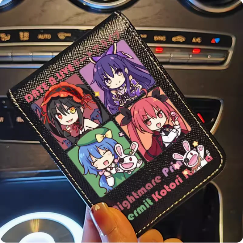 Anime DATE A LIVE Kotori Itsuka Wallet Fold Bag Multi Card  Coin Pocket Photoes Holder Fashion Kids Wallets Gift