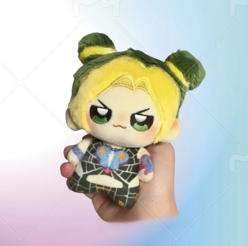 Peluche Anime JOJO Jolyne Cujoh en coton Nunu, 10cm, cadeau Surprise parfait pour les enfants amis ou pendentif sac à dos