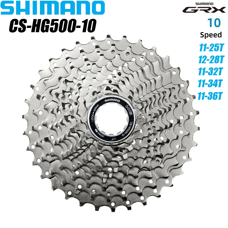 Shimano CS HG500 10 Speed Road Bicycle Cassette Sprocket For 10s 10v 12-28T 11-25/32T/34T 36T Freewheel Road Bike Accessories