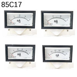 85C17 DC 1MA 5MA 10MA 20MA 30MA 50MA 100MA 200MA 300MA 500MA 1A 2A 3A 5A Class2.5 Analog Panel ampermetre ölçer ampermetre metre