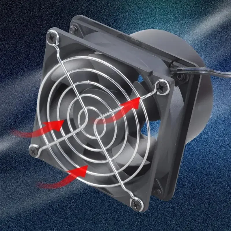 8 سم USB قابلة للتعديل قناة باهتة مروحة 50cfm التهوية الهادئة للطابعات ثلاثية الأبعاد ومنازل الحيوانات الأليفة #6