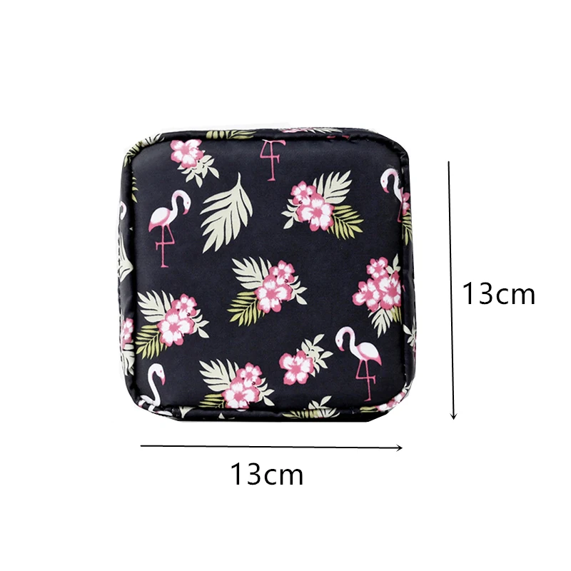 Women Small Cosmetic Bag Set Zipper Girls Mini Sanitary Napkins Makeup Lipstick Bags Travel Earphone Coin Organizer Pouch Bags