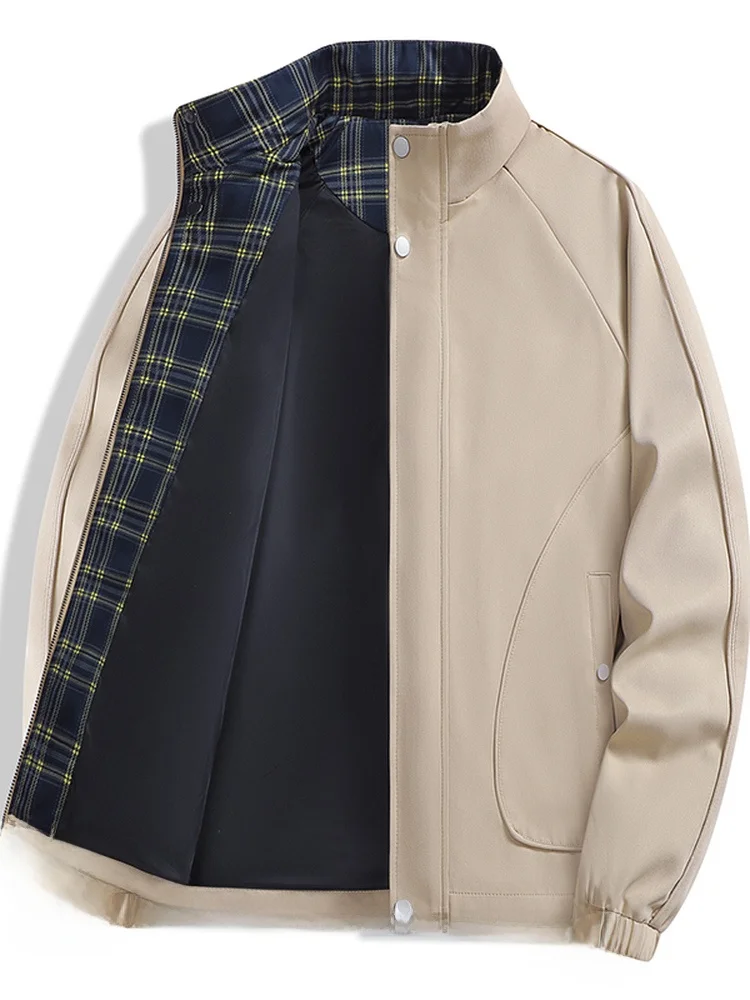 

Повседневная свободная посадка с воротником-стойкой, ветрозащитная куртка для мужчин, осень-зима, новинка бренда Sle Faion, универсальная мужская верхняя одежда Haome