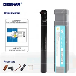 DESKAR 100% Original S20R-MSSNR12 S25S-MSSNR12 CNC Lathe Boring Bar Inner Hole Turning Tool MSSNR/L Tools Holder,For SNMG Insert