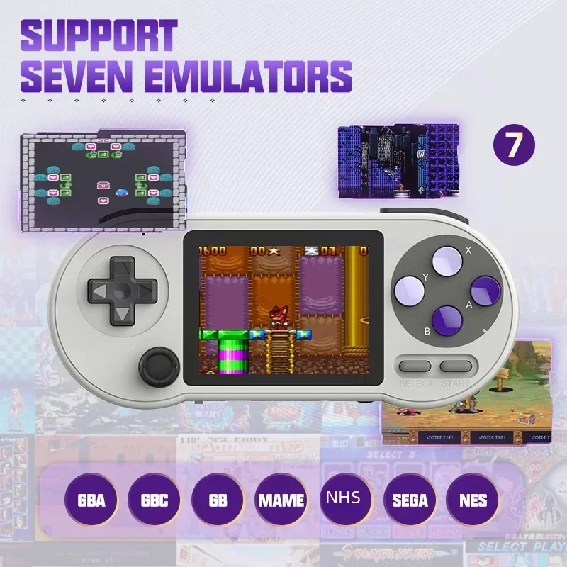 SF2000 Retro Handheld Game Console Machine Games Kids IPS Wireless Mini Portable Everdrive Player For Gameboy SNES GBA Sega