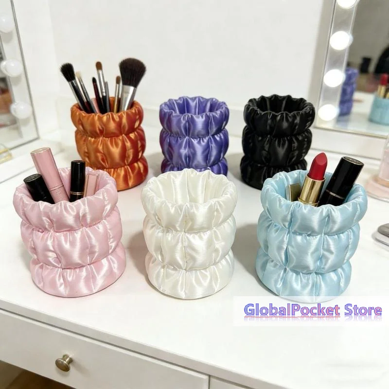 [TG823]Makeup Brush Storage Tube, Elegant Facial Makeup Tool Storage Rack, Home Storage Rack Makeup Brush Bucket